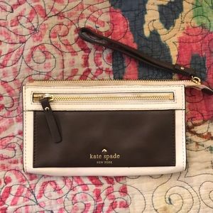 Genuine Leather Kate Spade mini purse (wristlet)